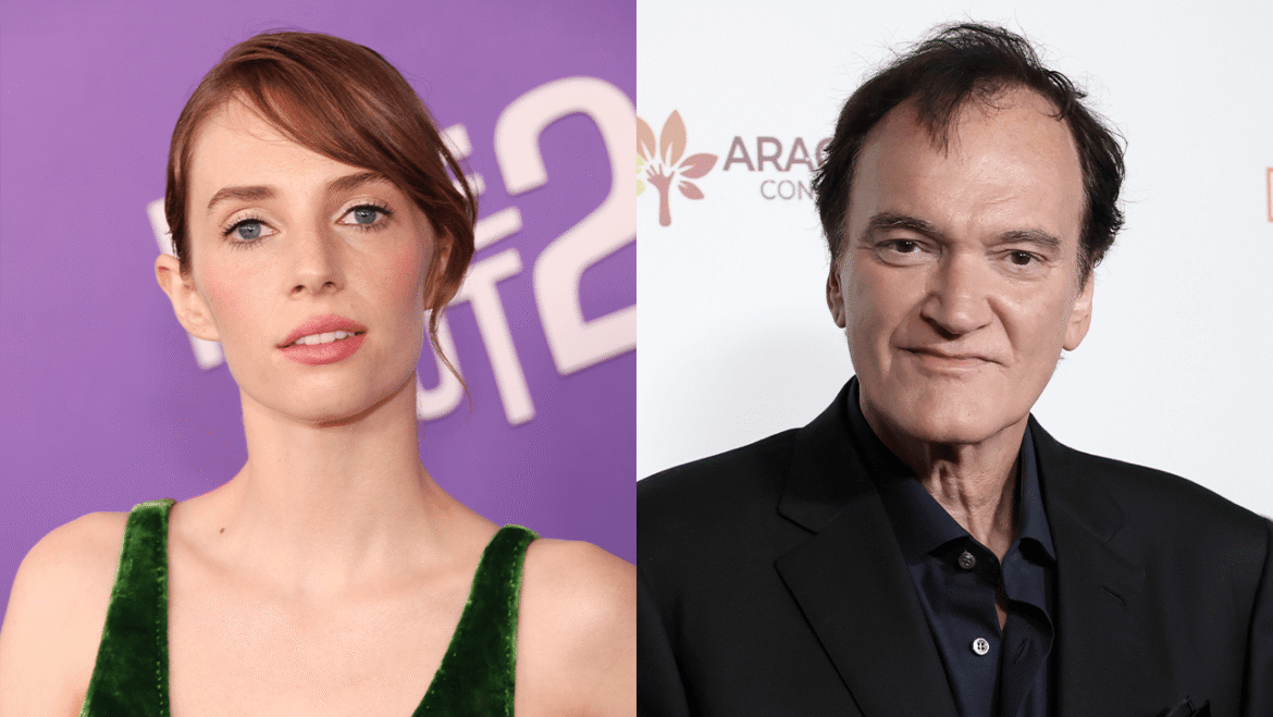 Maya Hawke and Quentin Tarantino