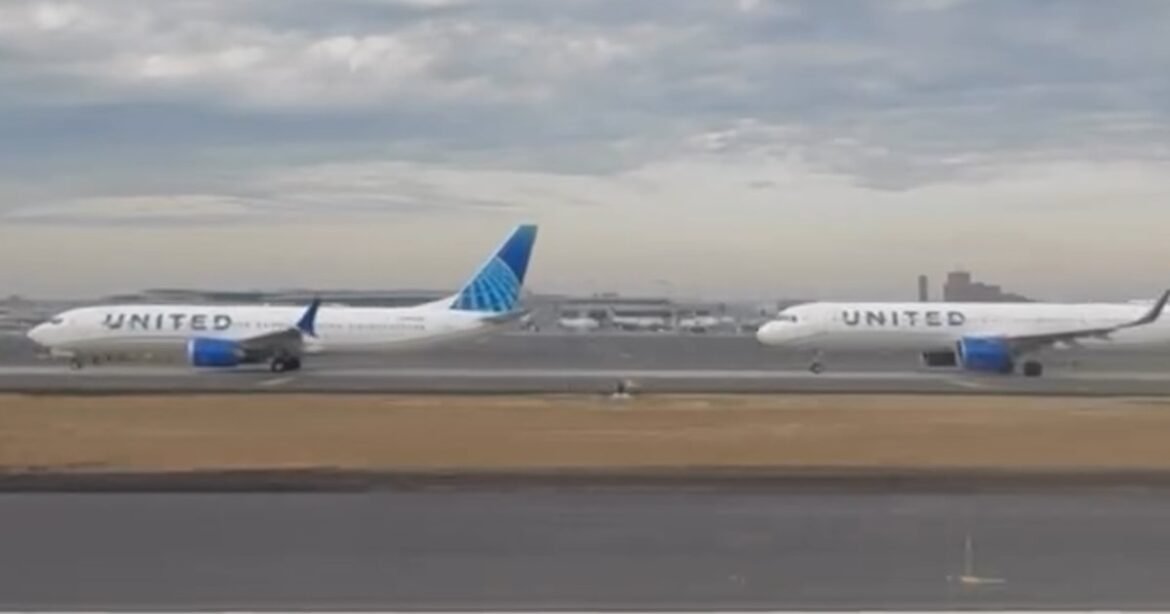 Planes line Newark runway amid delays and ground stop