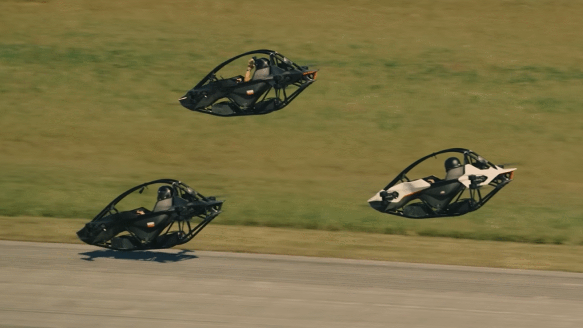 Watch four flying cars go toe-to-toe in new 'Formula One of the skies'