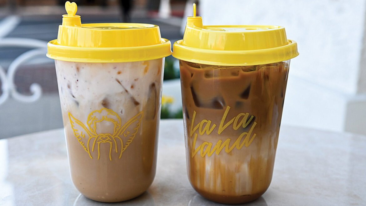 The bright yellow of La La Land’s cups are a siren song to the Instagram-obsessed looking for a pop of color to add to the carousel.