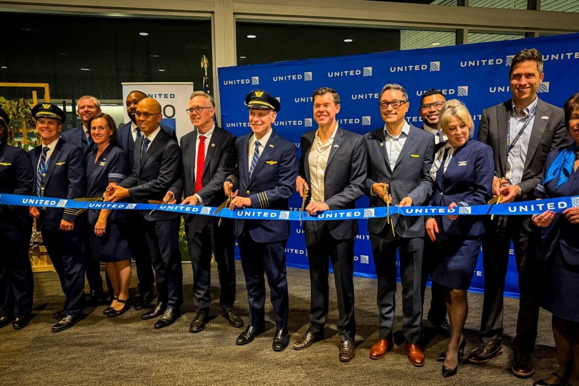 United's inaugural flight to Adelaide, Australia: TPG was there