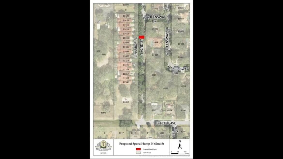 Along this Temple Terrace corridor, is 1 speed hump enough?