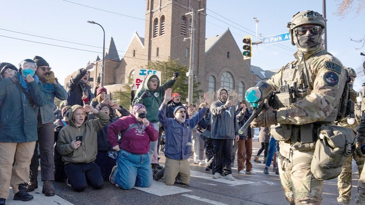 Anti-ICE agitators storm St. Paul church during Sunday worship service