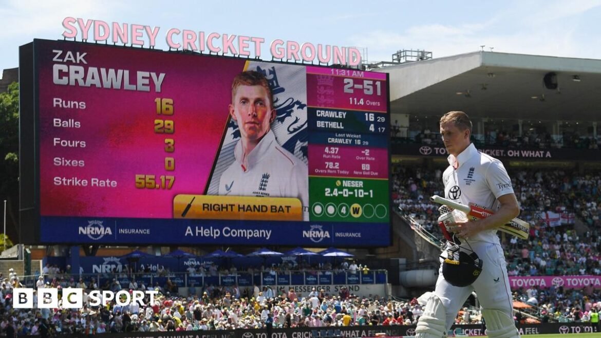 England batter Harry Brook, left, fist-bumps team-mate Joe Root, right