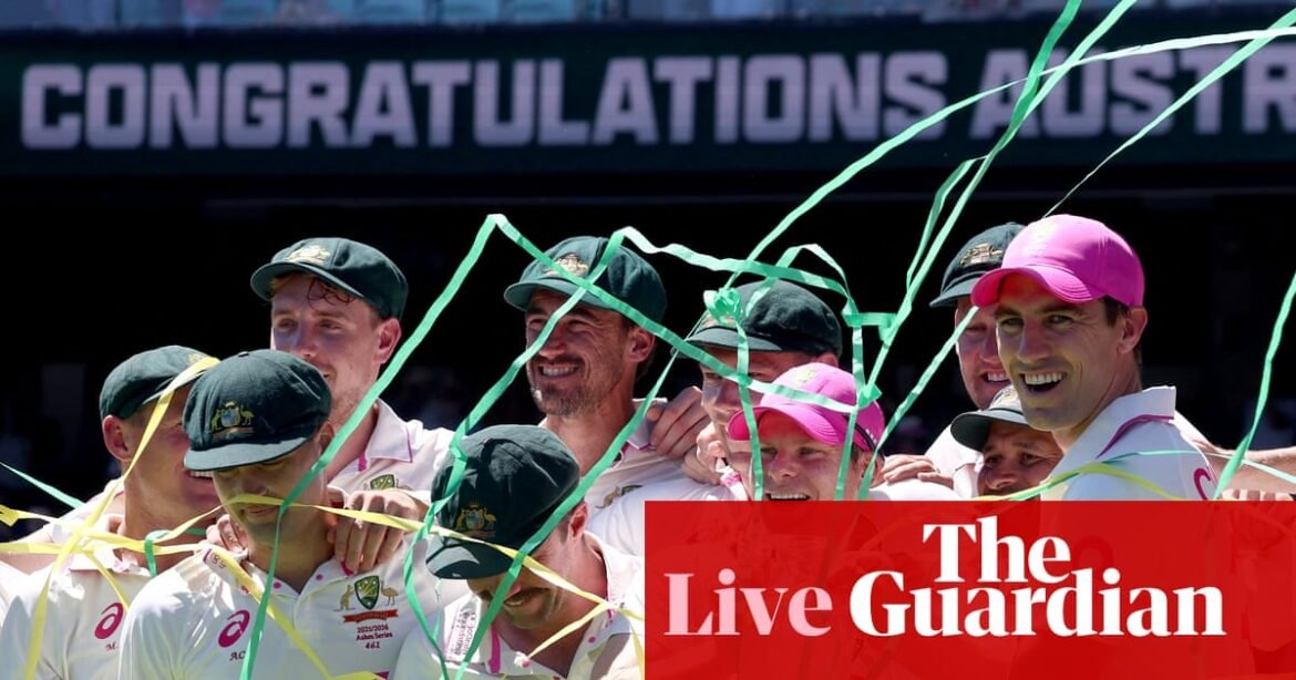 Australia beat England by five wickets on day five of the fifth Ashes Test – as it happened | Ashes 2025-26