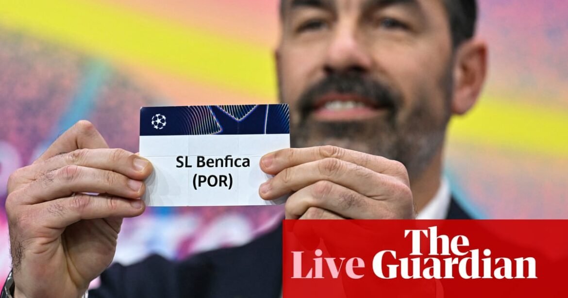 Benfica v Madrid again in Champions League; Bobb joins Fulham for £27m: football – live | Soccer