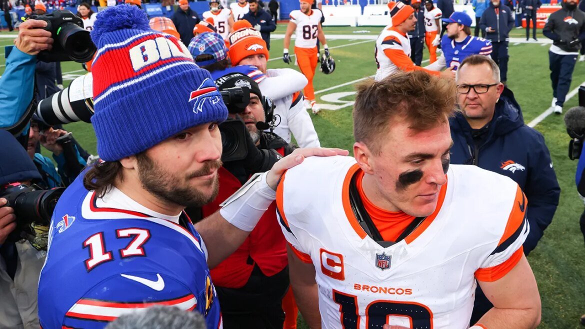 Broncos’ Bo Nix heaps praise on Bills MVP Josh Allen before playoff showdown