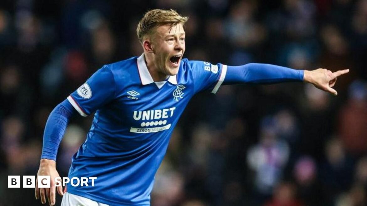 Rangers midfielder Connor Barron