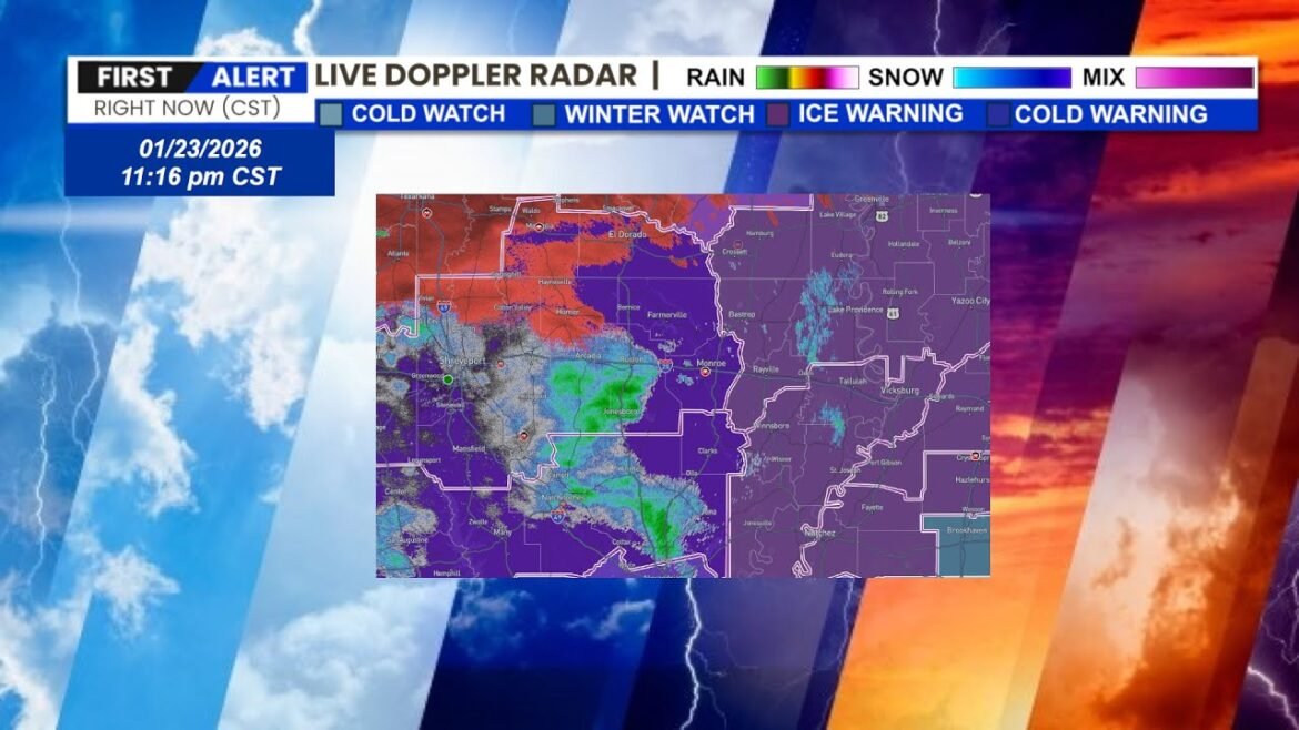 Current Weather Alert: Live Doppler Radar Tracks Precipitation