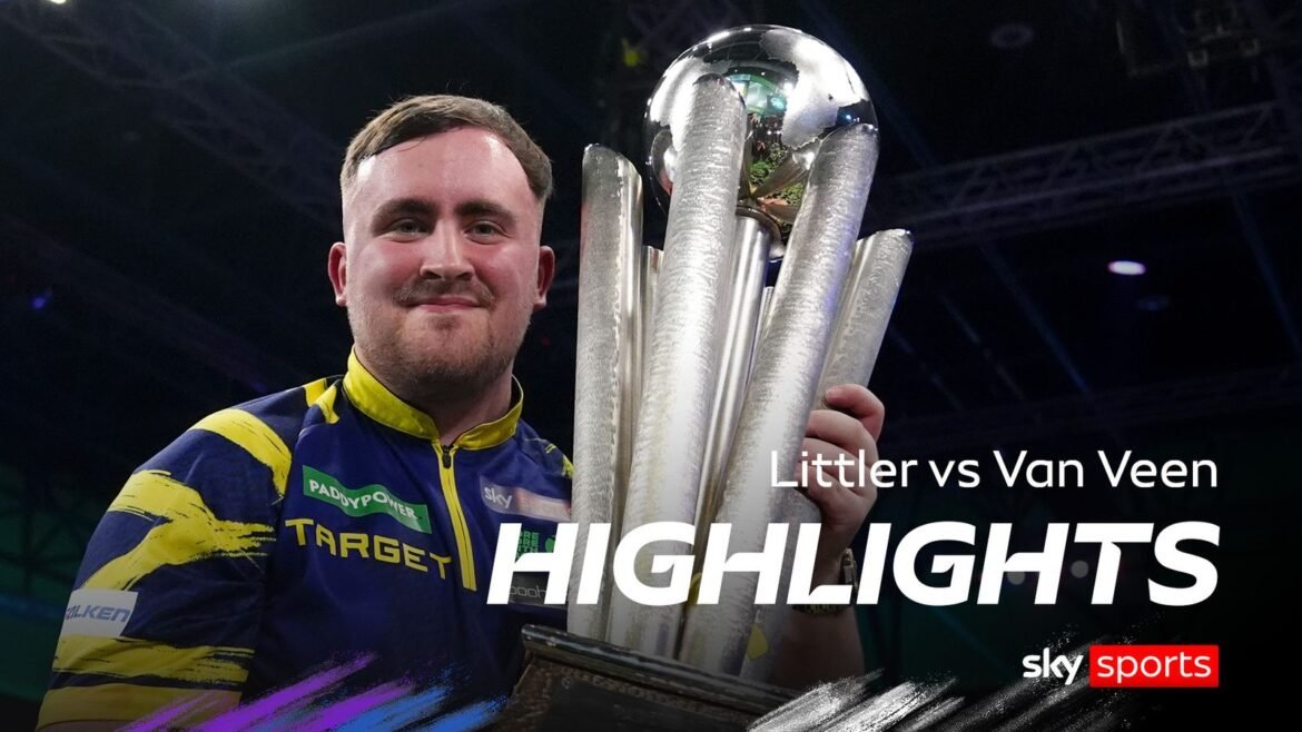 Luke Littler celebrates with the Sid Waddell trophy after victory against Gian van Veen after the final of the Paddy Power World Darts Championship at the Alexandra Palace, London. Picture date: Saturday January 3, 2026