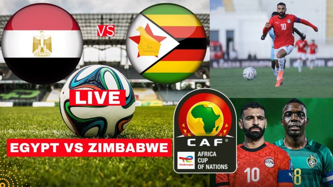 Egypt vs Zimbabwe 2-1 Live Africa Cup of Nations AFCON 2025 Football Match Score Highlights CAF