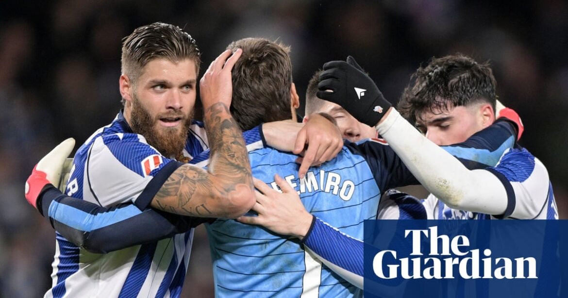 European football: Barcelona slip up at Real Sociedad while Milan stay in hunt | European club football