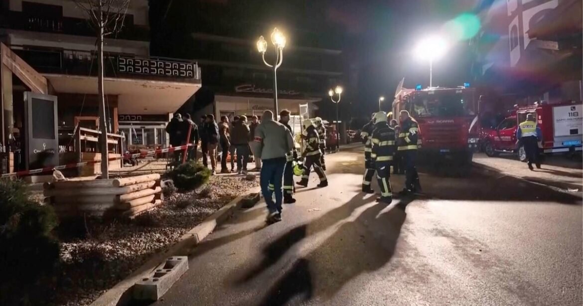 Fire tears through bar at Swiss Alps ski resort Crans-Montana, killing dozens at New Year's celebration