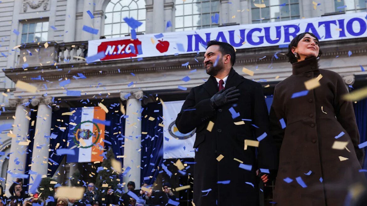 From boots to Bernie: Zohran Mamdani’s inauguration served up many viral moments