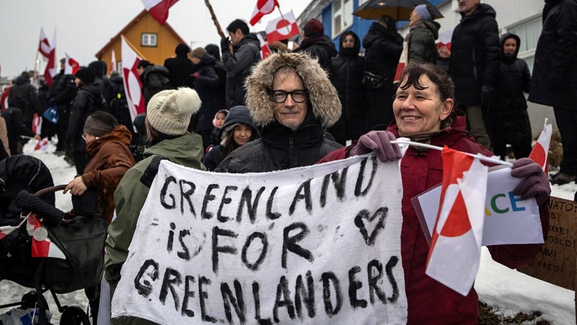 Greenland protests reject President Donald Trump...