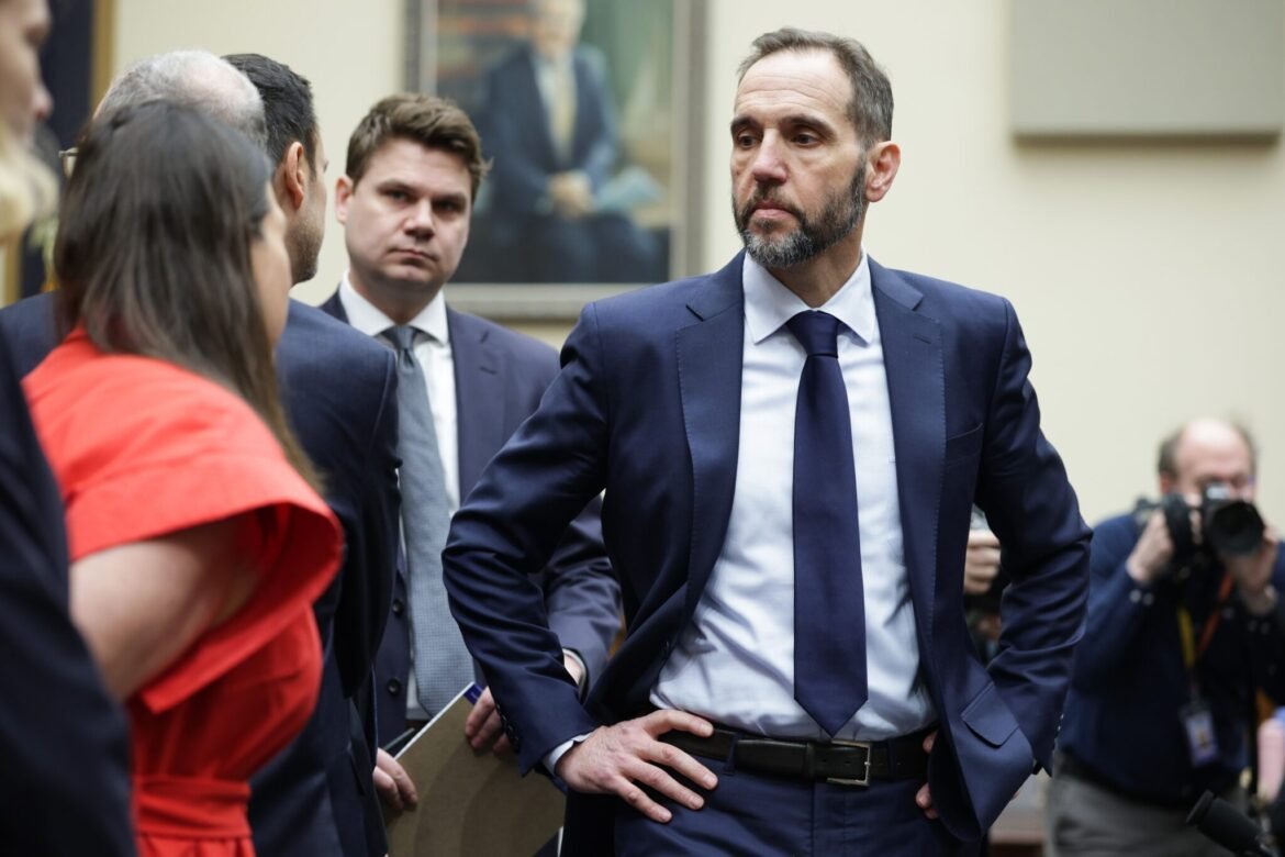 Former special counsel Jack Smith arrives to testify during a hearing before the House Judiciary Committee in the Rayburn House Office Building on Capitol Hill on Jan. 22, 2026 in Washington, DC. &nbsp;(Photo by Alex Wong/Getty Images)