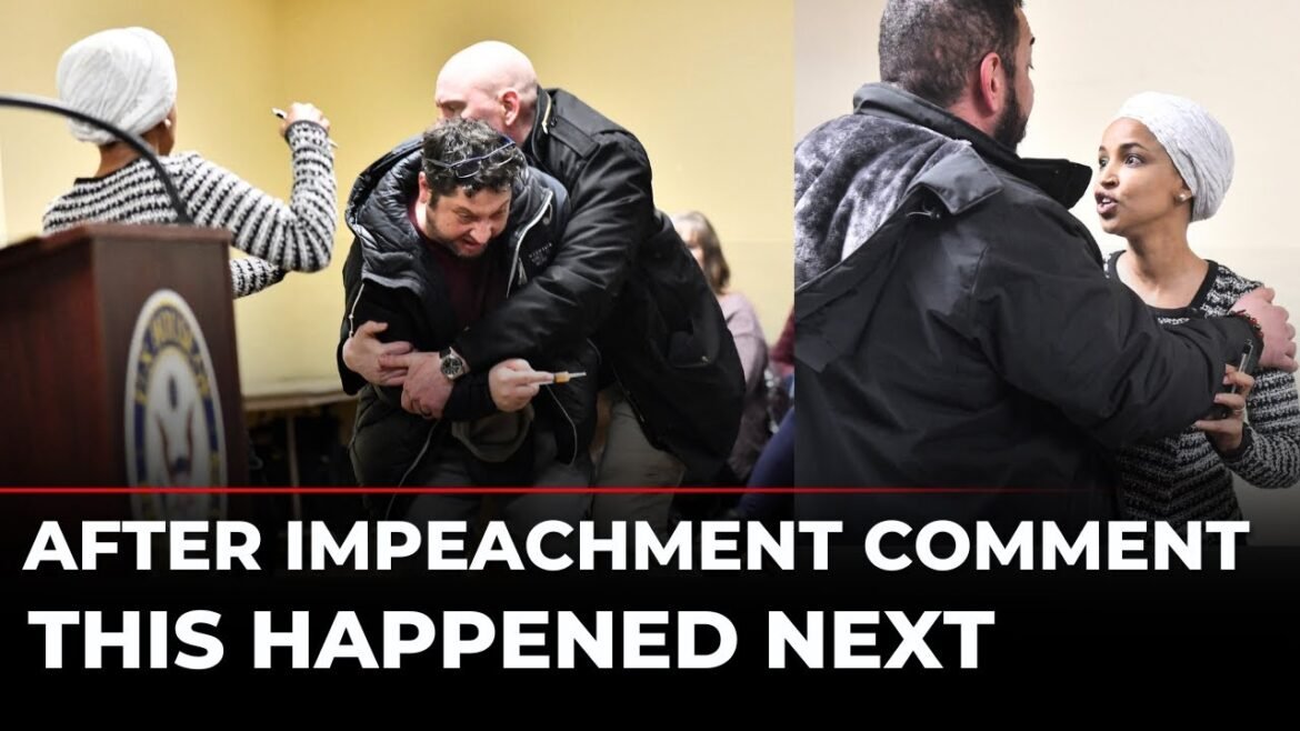 LIVE: Ilhan Omar Attacked Mid-Speech Over ICE and Noem Impeachment Remark | Democrats | Trump | ICE