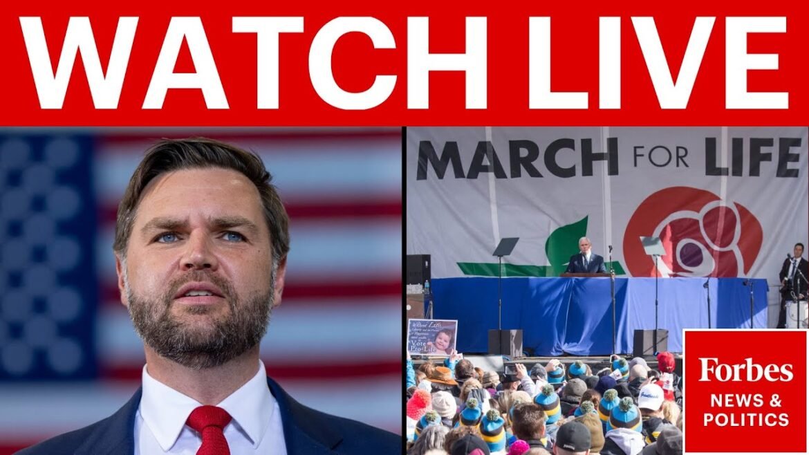 LIVE: JD Vance Delivers Remarks At March For Life | Forbes News & Politics Channel