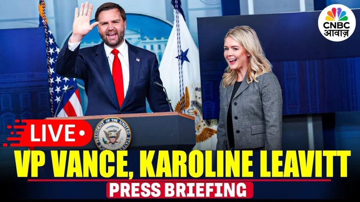 LIVE: JD Vance, Karoline Leavitt hold press briefing I USA I Trump I Venezuela I Russia I Oil Ship