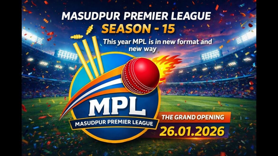MASUDPUR PREMIER LEAGUE || Live Stream || Day 3