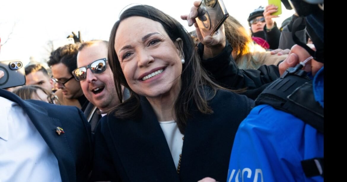 Machado says she 'presented' Trump with her Nobel Peace Prize