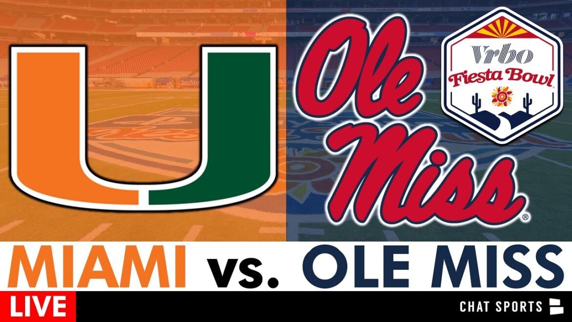 Miami vs. Ole Miss College Football Playoff Live Streaming Scoreboard & Play-By-Play | Fiesta Bowl