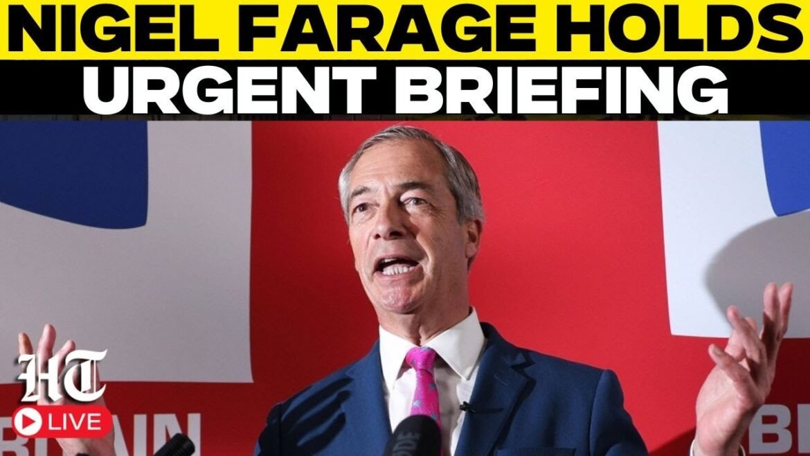 Nigel Farage LIVE | Nigel Farage Makes Huge Annoucement | Reform UK | London | UK Politics