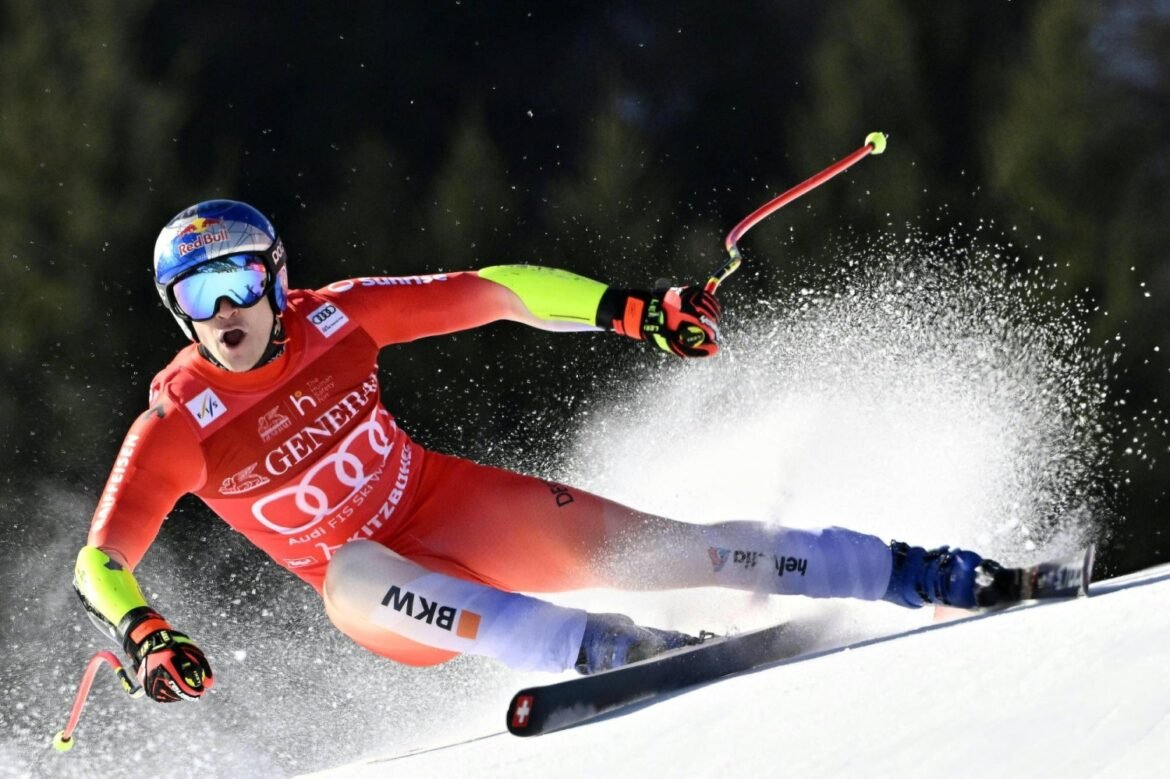 Odermatt retains Kitzbuehel super-G in Olympic broadside