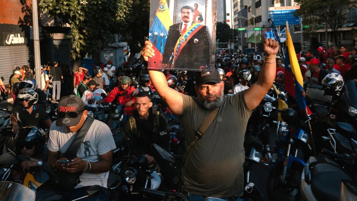 Paramilitary groups on motorcycles move to enforce crackdown in Venezuela