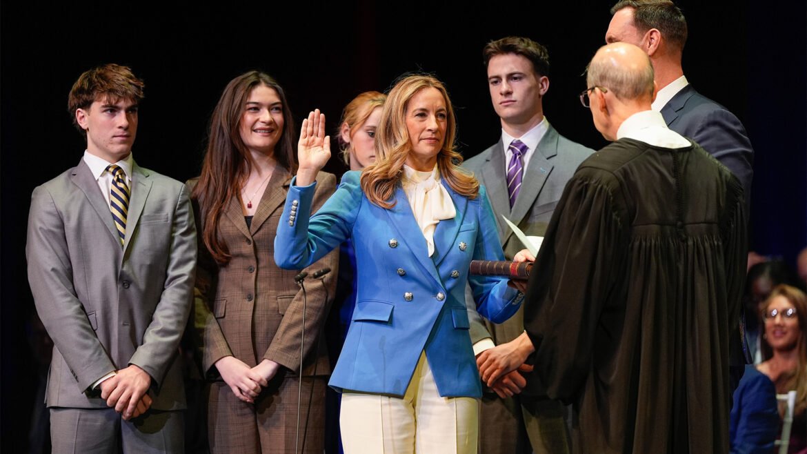 Sherrill takes governor's seat with executive action on utilities, Trump criticism