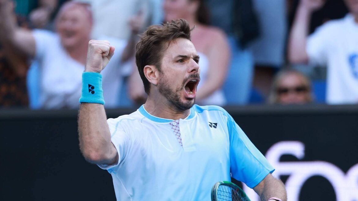 Stan Wawrinka is into the third round in Melbourne for the first time since 2020. 