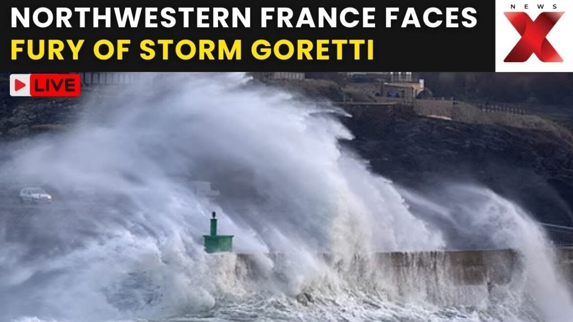 Storm Goretti LIVE: Winds Smash France’s Coastline, Chaos in Cherbourg | NewsX