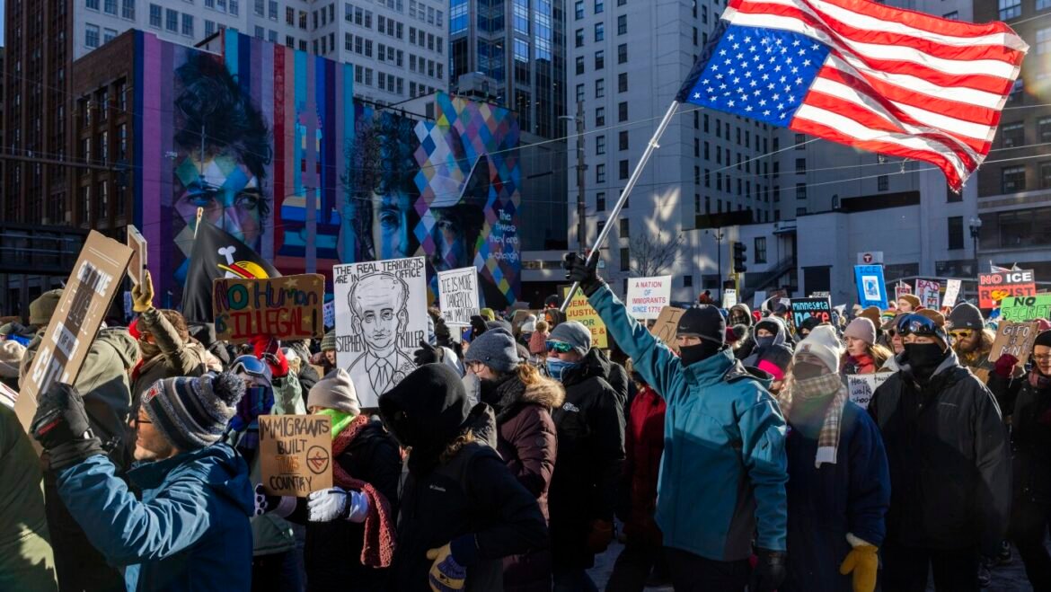 Thousands once again protest ICE in Minneapolis and across the U.S. : The Picture Show : NPR