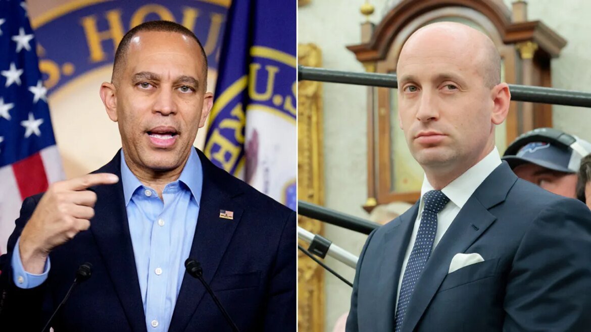 Top House Dem Hakeem Jeffries slams Stephen Miller as a 'hateful bigot'