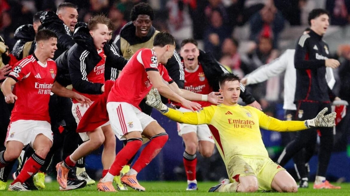 WATCH: Benfica GK scores crazy late goal, drops Real Madrid to playoffs