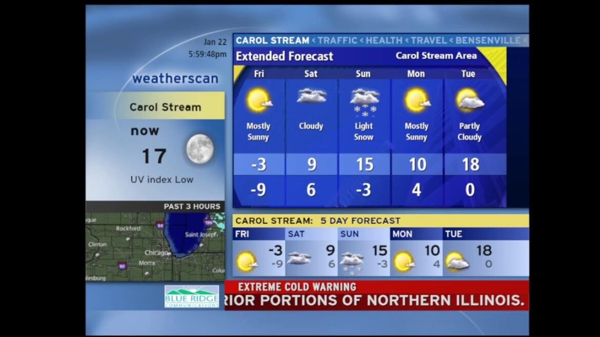 Weatherscan EXTREME COLD MIDEWEST 01/22/26-01/23/26