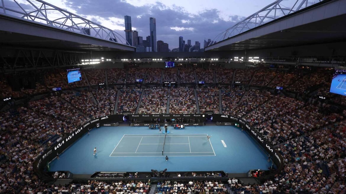 The Australian Open final takes place at Rod Laver Arena on Sunday, 1 February.