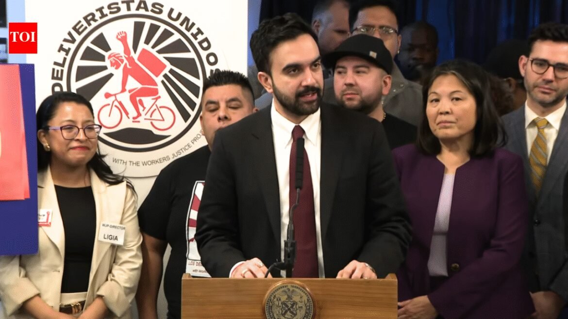 Zohran Mamdani leads NYC war on delivery apps: One company sued, 60 warned of shutdowns | World News