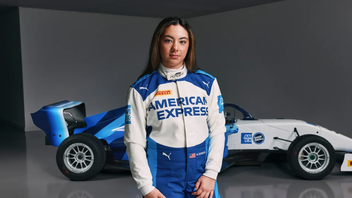 SINGAPORE, SINGAPORE - SEPTEMBER 21: Ariana Bravo talks to the crowd on the fan stage prior to