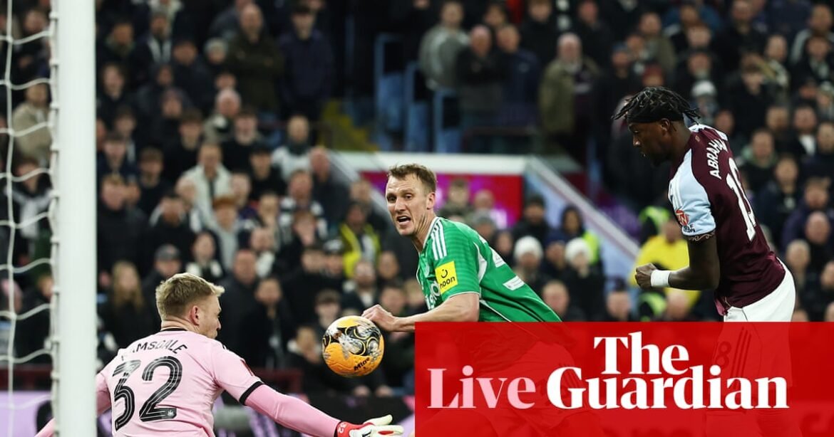 Aston Villa v Newcastle: FA Cup fourth round – live | FA Cup