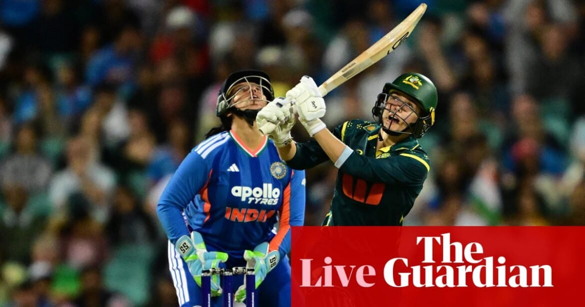 Australia v India: women’s T20 cricket international – live | Australia women's cricket team