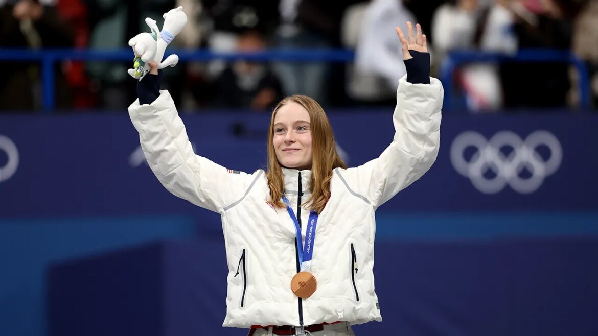 Corinne Stoddard wins Olympic short track bronze, first US woman to medal 2010