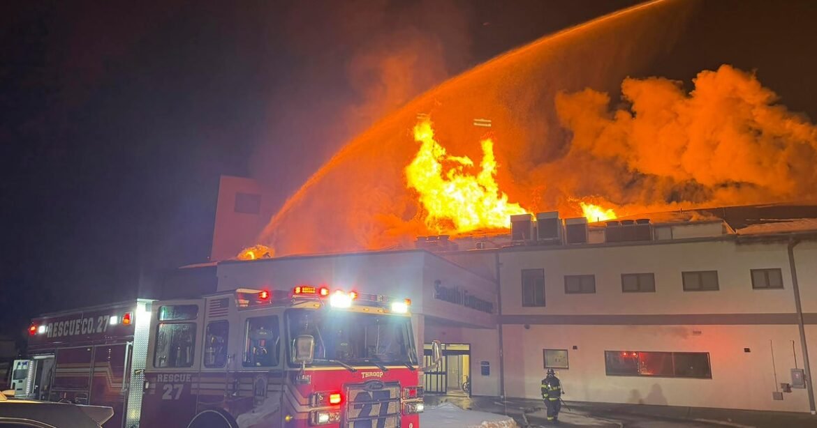 Fire at Lehigh Valley Hospital in Dickson City, Pennsylvania, prompts dozens of evacuations
