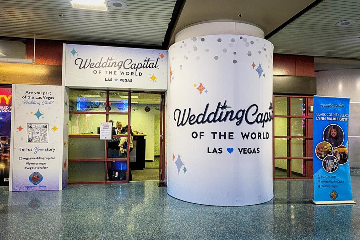 Get a marriage license at this airport pop-up in Las Vegas