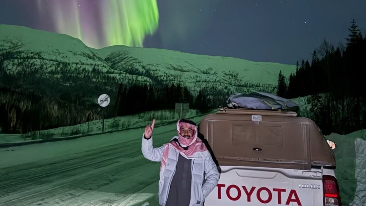 Gutsy traveler drives 5,600 miles to Norway for 'amazing' adventure to catch northern lights