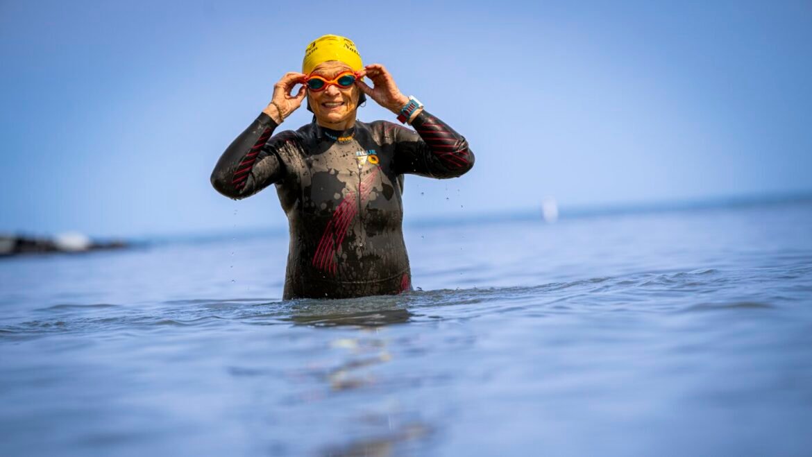 Here’s how this 87-year-old triathlete keeps her heart strong : NPR