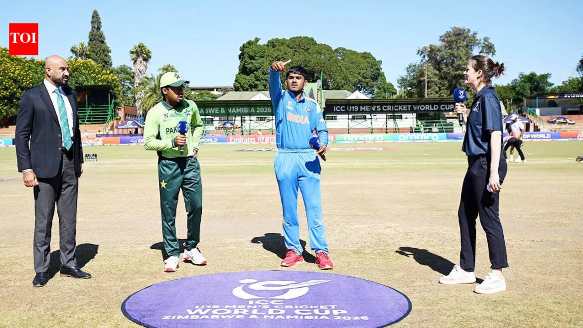 India vs Pakistan Live Score, U19 World Cup 2026: Pakistan win toss, opt to field against India in Bulawayo