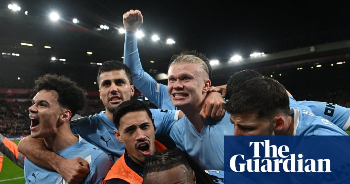 Manchester City keep up title chase with late comeback win at Liverpool | Premier League