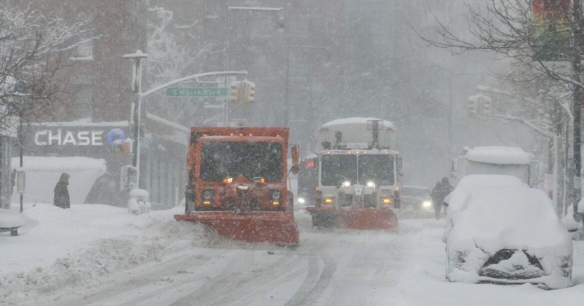 Massive snowstorm slams Northeast, causing power outages and forcing thousands of flight cancellations