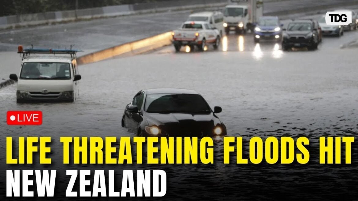 NEW ZEALAND Floods Live: Severe Weather Batters New Zealand North Island, Floods and Landslides